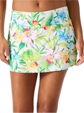 Tommy Bahama Orchid Garden Print Skort Swim Bottom Size L
